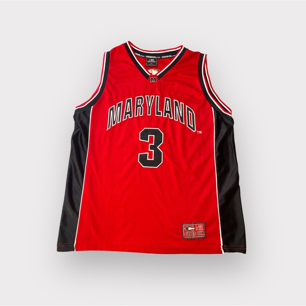 Colosseum Sports Maryland Terrapins #3 Stitched Basketball Jersey | Size XL
